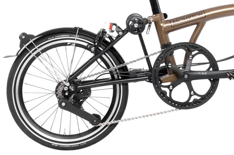 Brompton P Line Urban Folding Bike 2024 in Bronze Sky-3